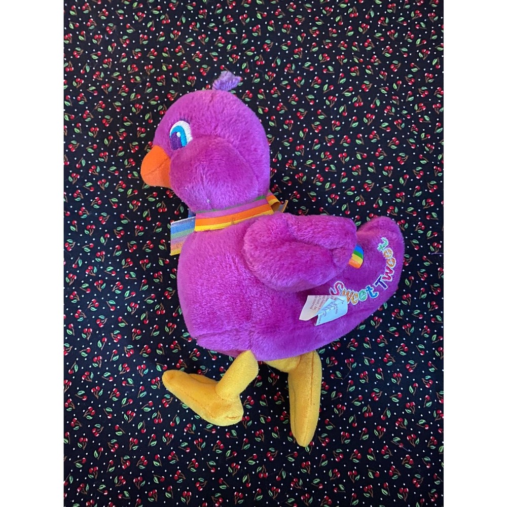 Lisa Frank Sweet Tweet Purple Beanie Plu